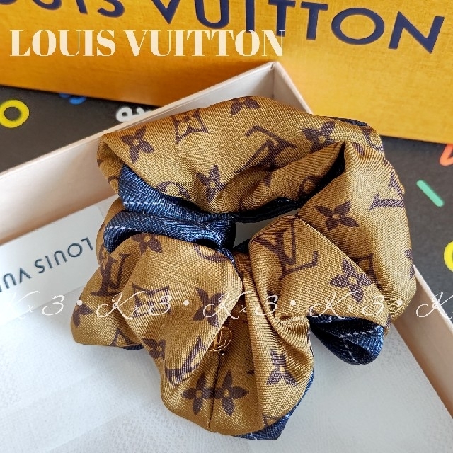 LOUIS VUITTON - LOUIS VUITTON シュシュ/ヘアゴムの通販 by K×3 shop