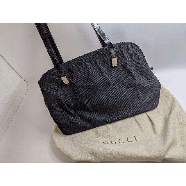 43.グッチ GUCCI トート ショルダー 黒 ブラック-