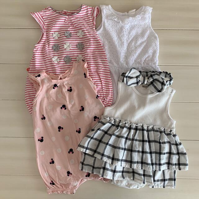 babyGAP(ベビーギャップ)のひなママ様専用。ロンパース　4枚セット キッズ/ベビー/マタニティのベビー服(~85cm)(ロンパース)の商品写真