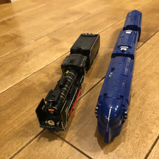 トミー(TOMMY)のくりーむ様　プラレール　蒸気機関車　C571 やまぐち号　ラピート(電車のおもちゃ/車)