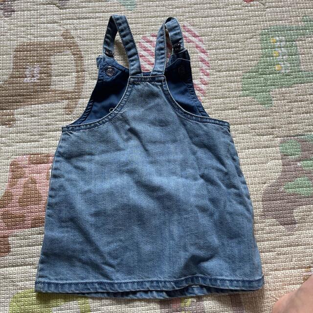 NEXT(ネクスト)のNEXT baby デニムジャンパースカート　12-18m 86cm キッズ/ベビー/マタニティのベビー服(~85cm)(ワンピース)の商品写真