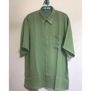 半袖シャツ 緑 サラサラ素材(シャツ)