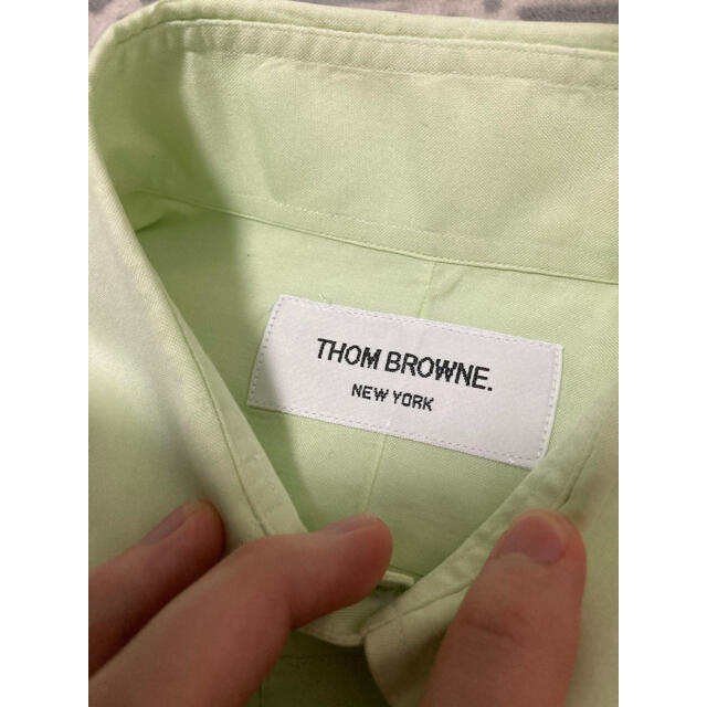 THOM BROWNE(トムブラウン)のトムブラウン　THOM BROWNE オックスフォードシャツ　ライトグリーン メンズのトップス(シャツ)の商品写真