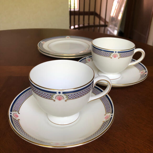 WEDGWOOD(ウェッジウッド)の【美品】ウェッジウッド★WAVERLEY★トリオ　ペア インテリア/住まい/日用品のキッチン/食器(食器)の商品写真