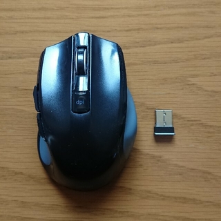 ワイヤレマウス ブルーLED(PC周辺機器)
