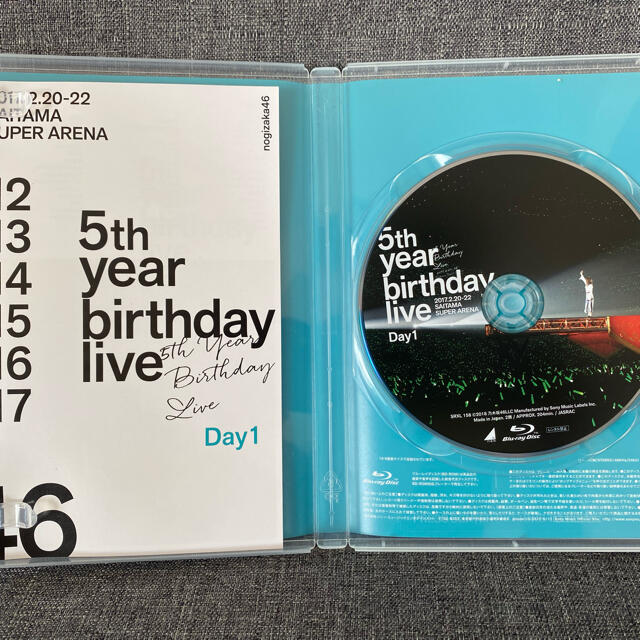 乃木坂46(ノギザカフォーティーシックス)の5th　YEAR　BIRTHDAY　LIVE　2017．2．20-22　SAIT エンタメ/ホビーのDVD/ブルーレイ(ミュージック)の商品写真