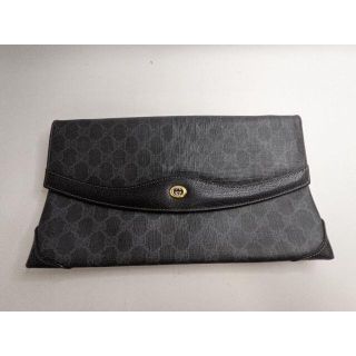 グッチ(Gucci)の45.グッチ GUCCI 黒　レザー　ハンドバック　クラッチバック(ボディーバッグ)