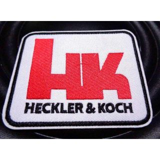 四角HK新品ヘッケラー&コッホHeckler & Koch刺繍ワッペン（パッチ）(戦闘服)