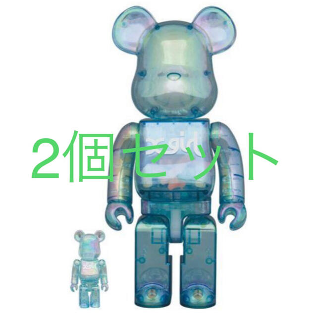 100%BE@RBRICK X-girl 2021 100％ & 400％ 2個セット