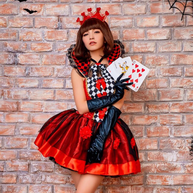 赤ハートの女王 クイーン ハロウィン衣装 コスプレ衣装 送料無料 赤ハートの女王 クイーン ハロウィン衣装 コスプレ衣装 送料無料