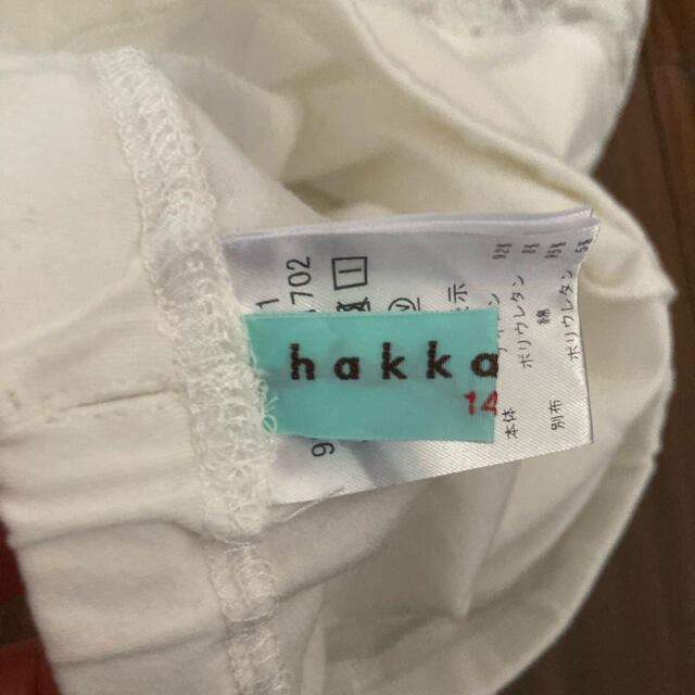 hakka kids(ハッカキッズ)のクチナシ様専用★レギンス　ハッカ　hakka kids 白　レース キッズ/ベビー/マタニティのキッズ服女の子用(90cm~)(パンツ/スパッツ)の商品写真