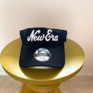 ニューエラー(NEW ERA)の☆★☆新品！タグ付き！ニューエラNew Eraバイザーブラック☆★☆(ウエア)