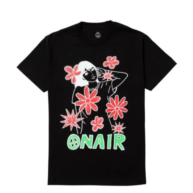 ON AIR kyne Flowers S/LL Tee Tシャツ 黒 サイズL
