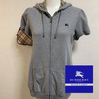 バーバリーブルーレーベル(BURBERRY BLUE LABEL)のBurberry☆半袖パーカーⓂ︎(パーカー)