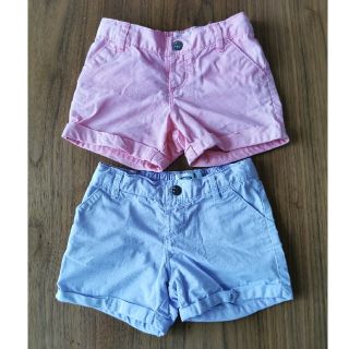 オールドネイビー(Old Navy)のOLDNAVY☆ショートパンツ　2枚セット　100　(パンツ/スパッツ)