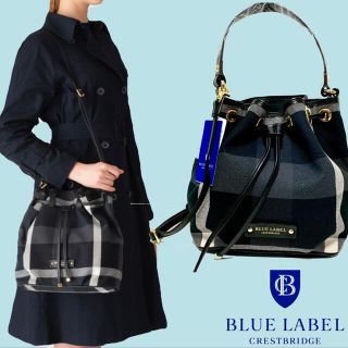 バーバリーブルーレーベル(BURBERRY BLUE LABEL)のBLUE LABEL ブルーレーベル  巾着 コロンバッグ(ショルダーバッグ)