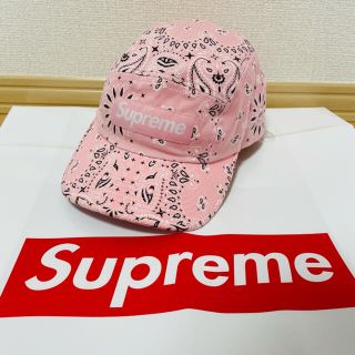 シュプリーム(Supreme)のSupreme bandana Cap ピンク(キャップ)