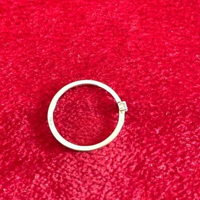 極細プラチナ900 ピンキーリング　ダイヤリング　プラチナリング　3号♡ レディースのアクセサリー(リング(指輪))の商品写真