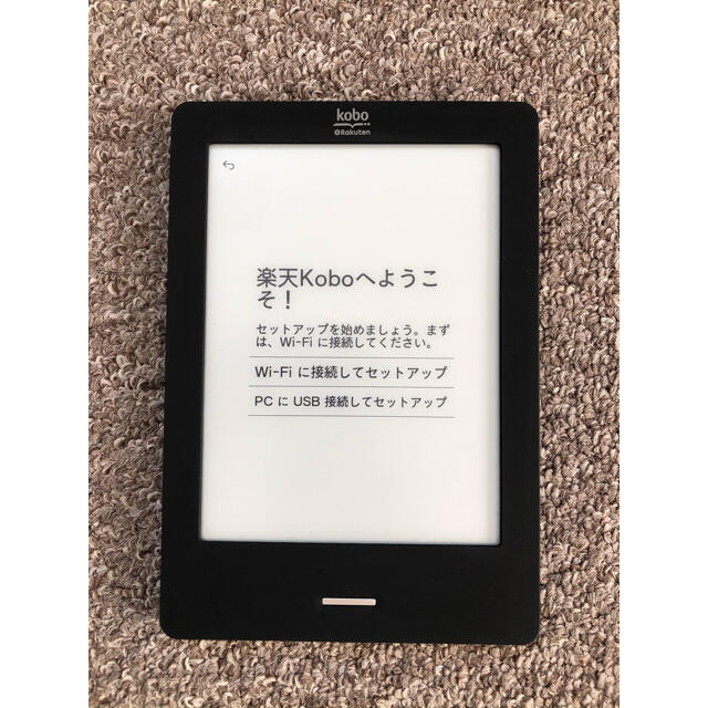 Rakuten(ラクテン)の美品【電子書籍リーダー】楽天 kobo Touch (ブラック) / 本体 スマホ/家電/カメラのPC/タブレット(電子ブックリーダー)の商品写真