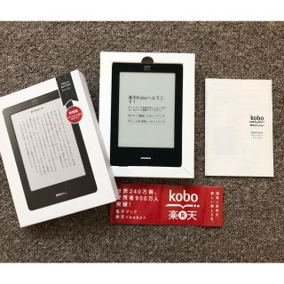 ラクテン(Rakuten)の美品【電子書籍リーダー】楽天 kobo Touch (ブラック) / 本体(電子ブックリーダー)