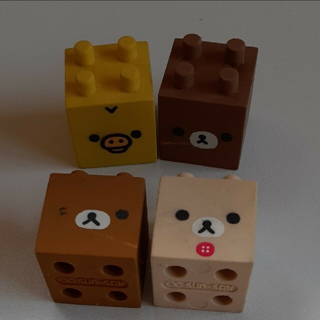 ツミケシ 12個セット(サンリオ・すみっコぐらし・リラックマ) ブロック消しゴム エンタメ/ホビーのおもちゃ/ぬいぐるみ(キャラクターグッズ)の商品写真