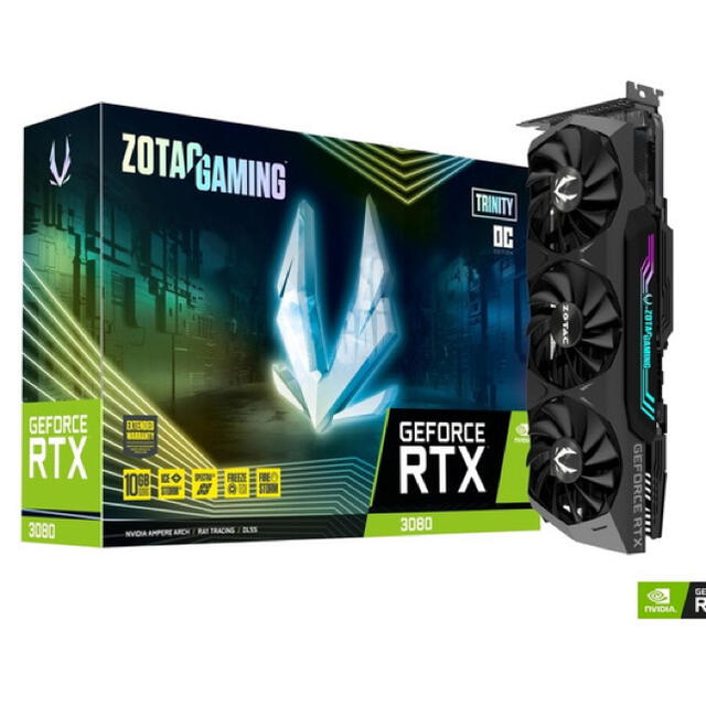 【新品・未開封】RTX 3080 Trinity OC 10GB ZOTACゾタックコアクロック