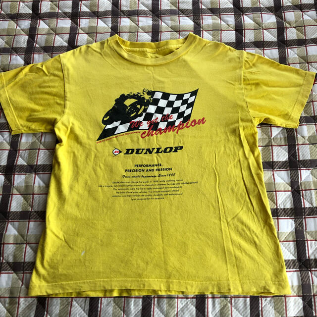 80s 未使用 ダンロップモータースポーツ 筑波ダンロップコーナー Tシャツ L