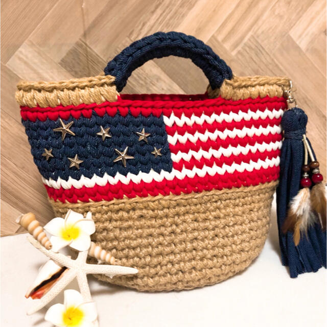 ハンドメイド 麻バック 麻紐バック マルシェ ズパゲッティ カゴバック ハンドメイド 麻バック 麻紐バック マルシェ ズパゲッティ カゴバック