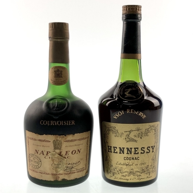 2本 COURVOISIER Hennessy コニャック 700ml