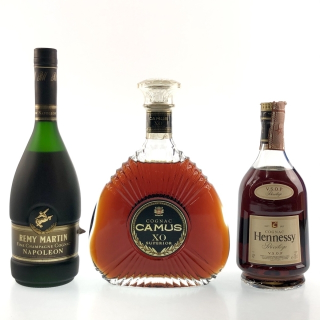 3本 REMY MARTIN CAMUS Hennessy コニャック | sweatreno.com