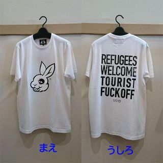 UG. MADBUNNY　マッドバニー　REFUGEES Tee【ホワイト L(Tシャツ/カットソー(半袖/袖なし))