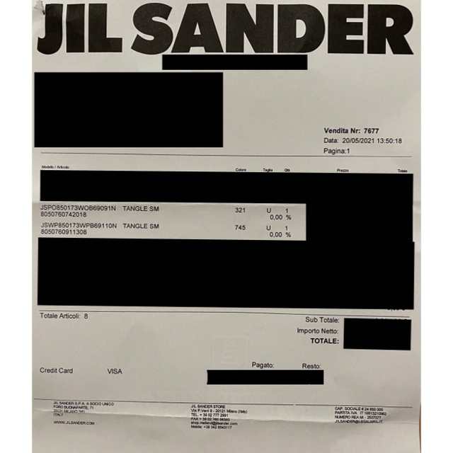 Jil Sander(ジルサンダー)の★新品未使用★JIL SANDER ジルサンダー tangleタングルバック レディースのバッグ(ショルダーバッグ)の商品写真