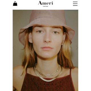 アメリヴィンテージ(Ameri VINTAGE)のショーンさま専用❤️MEDI REVERSIBLE SHEER BUCKET(ハット)