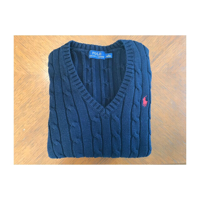 POLO RALPH LAUREN(ポロラルフローレン)のPOLO ラルフローレン♡ネイビーニット レディースのトップス(ニット/セーター)の商品写真