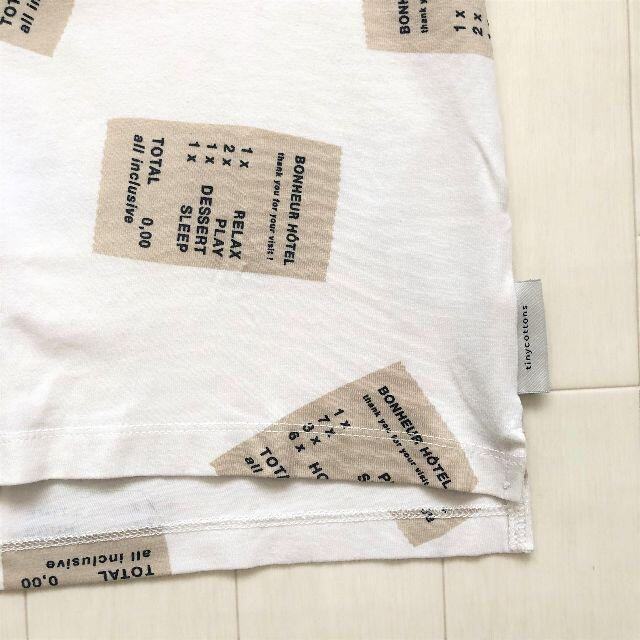 こども ビームス(コドモビームス)の美品★ tinycottons チケット柄Tシャツ 4Y 100cm キッズ/ベビー/マタニティのキッズ服男の子用(90cm~)(Tシャツ/カットソー)の商品写真