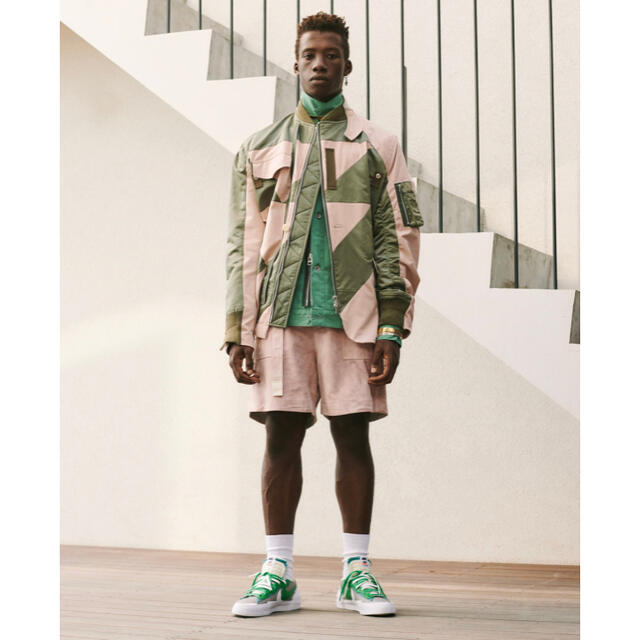 Nike sacai blazer LOW ナイキ サカイ Green - スニーカー