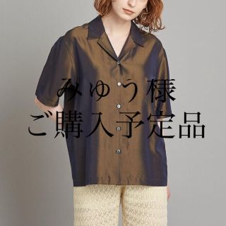 ビューティアンドユースユナイテッドアローズ(BEAUTY&YOUTH UNITED ARROWS)の＜Steven Alan＞SHINY OPEN COLLAR SHIRT(シャツ/ブラウス(半袖/袖なし))