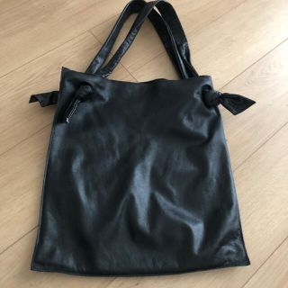 ザラ(ZARA)の【zara】レザー　本革　トートバッグ　マチナシ　A4(トートバッグ)