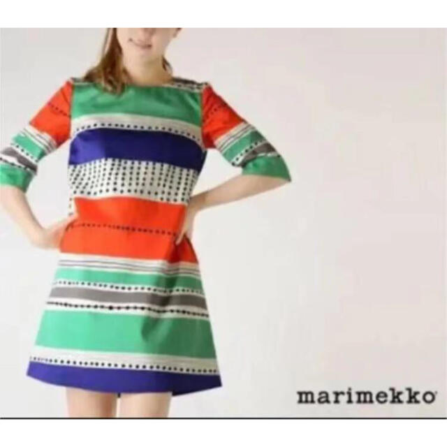 marimekko マリメッコ ワンピース 34 コットン100% 美品 S - ひざ丈