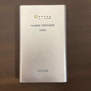 マクセル(maxell)のmaxell モバイルバッテリー　mobile VOLTAGE 5000(バッテリー/充電器)