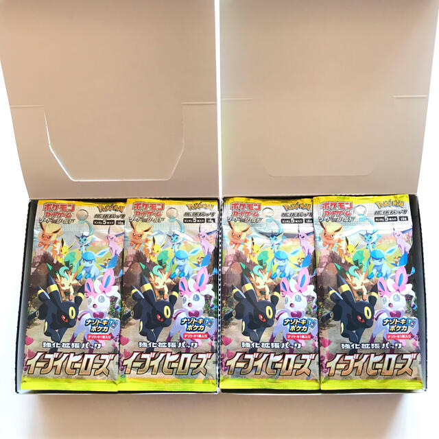 ポケモン(ポケモン)の【新品】 ポケモンカードゲーム イーブイヒーローズ 2BOX 60パック エンタメ/ホビーのトレーディングカード(Box/デッキ/パック)の商品写真