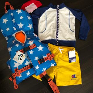 チャンピオン(Champion)のライフジャケット、ラッシュガード、水着フル夏満喫セット★95-100(水着)