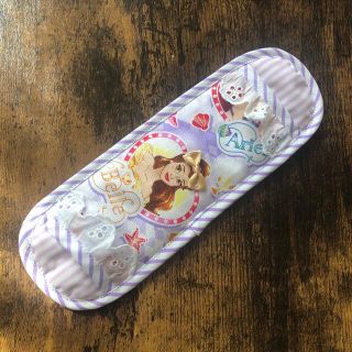 水筒肩紐カバー♡ベル♡紫 ストライプ コットンレース リボン♡ハンドメイド (その他)