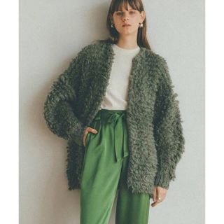 ステュディオス(STUDIOUS)のCLANE MOHAIR LOOP BULKY KNIT CARDIGAN(カーディガン)