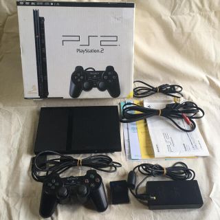 プレイステーション2(PlayStation2)のPlayStation2本体 SCPH-70000 メモリーカード&ソフト6本付(家庭用ゲーム機本体)