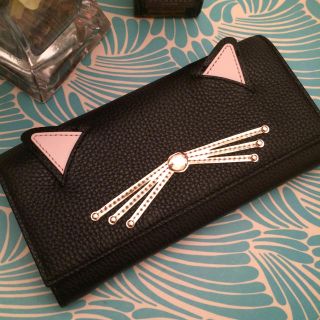 ケイトスペードニューヨーク(kate spade new york)のお値下げ中♡ケイトスペード ネコ 長財布 完売レア♡(財布)