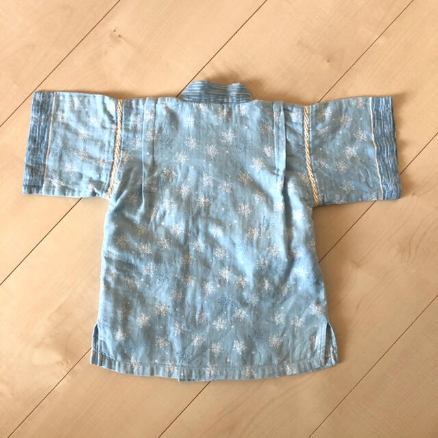 男の子 甚平 水色 90cm キッズ/ベビー/マタニティのキッズ服男の子用(90cm~)(甚平/浴衣)の商品写真