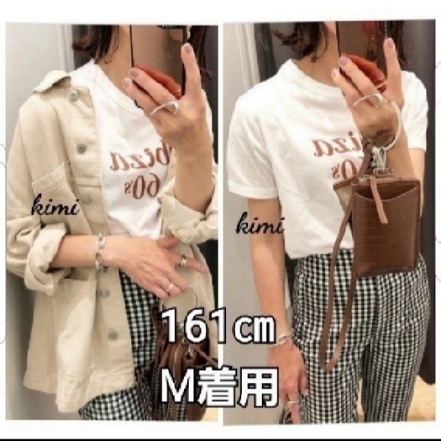 ZARA(ザラ)のZARA　(L　レッド)　テキストTシャツ　ロゴTシャツ レディースのトップス(Tシャツ(半袖/袖なし))の商品写真