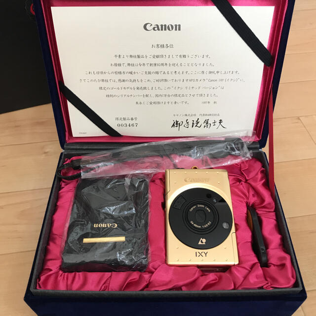 Canon IXY Gold Model 60周年リミテッドバージョン　ケース付