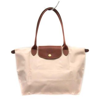 ロンシャン(LONGCHAMP)のロンシャン ルプリアージュ トートバッグ ハンドバッグ ナイロン ピンク 茶(トートバッグ)